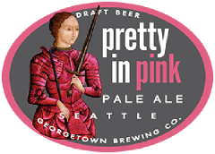 Pretty in Pink Pale Ale tap label